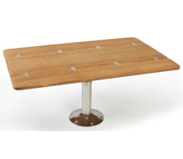 Klapbaar tafelblad Massief teak - 64x70/35cm